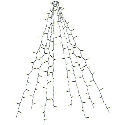 Afbeelding van Lunartec Kerstboomlichtsnoer met 8 slingers en 320 leds IP44 (kerstboomlichtsnoer)