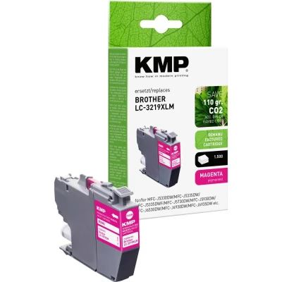 Afbeelding van KMP Inktcartridge vervangt Brother LC 3219XLM Compatibel Magenta B58MX 1538,4006