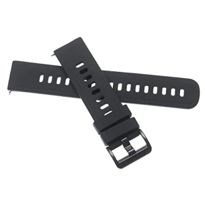 Afbeelding van vhbw Armband compatibel met Asus Vivowatch 42 mm, 46 smartwatch, 12 + 8,5 cm, siliconen, zwart