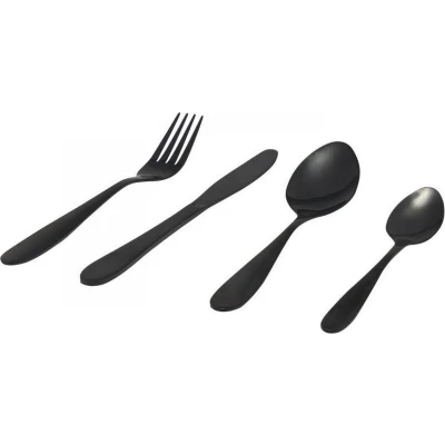 Afbeelding van Studio Tavola Bestekset Zwart 16 delig / 4 personen