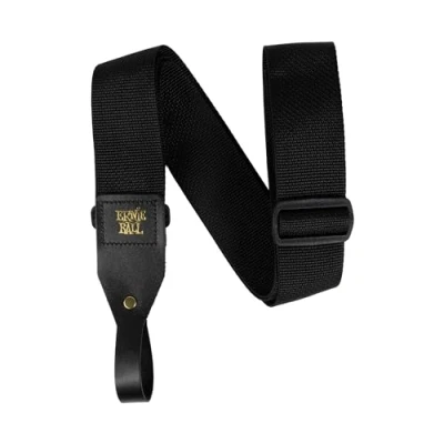 Afbeelding van Ernie Ball Polypro Akoestische Gitaar Riem Zwart