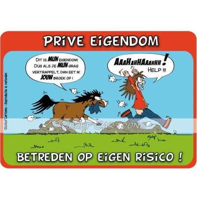 Afbeelding van HB Stalplaat Privé Eigendom