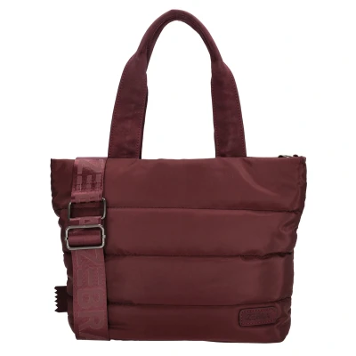 Afbeelding van Zebra Trends Elske Handtas Shopper Schoudertas Crossbodytas Puffy Gewatteerd Bordeaux rood