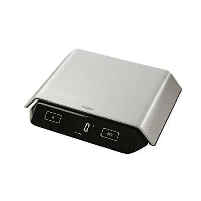 Afbeelding van TERRAILLON Professionele keukenweegschaal tara, vloeibare omzetting, stofdichte coating, bereik 10 kg model &#039;Supreme&#039; zilver/zwart
