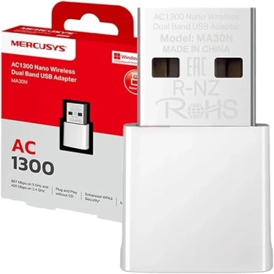 Afbeelding van TP Link Advertentie Mercusys BT USB AC650 MA20N (USB 2.0), Netwerkadapter, Zwart
