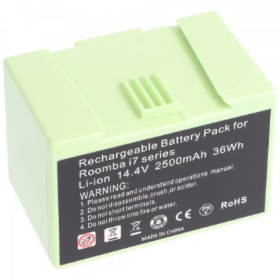 Afbeelding van Accu geschikt voor iRobot Roomba e5, i7, Li ion, 14,4V, 2500mAh, 36,0Wh