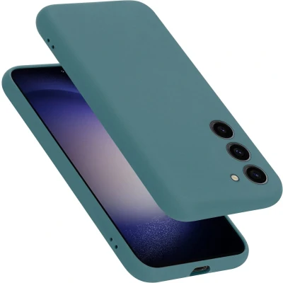 Afbeelding van Cadorabo Hoesje geschikt voor Samsung Galaxy S24 PLUS in LIQUID GROEN Beschermhoes gemaakt van flexibel TPU silicone Case Cover