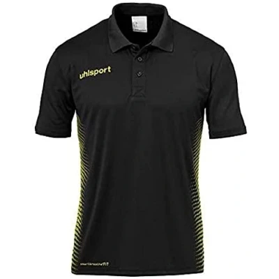 Afbeelding van Uhlsport Score Polo Shirt Kind Zwart Fluo Geel Maat 140