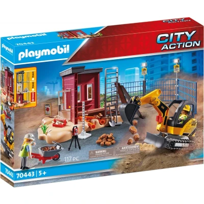 Afbeelding van PLAYMOBIL City Action Mini graafmachine met bouwonderdeel 70443