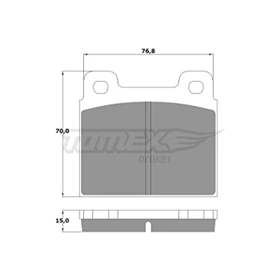 Afbeelding van TOMEX brakes TX 10 18 Remblokkenset PORSCHE: 911 Coupe, Convertible, Targa, MERCEDES BENZ: Pagode Heckflosse, /8 Saloon