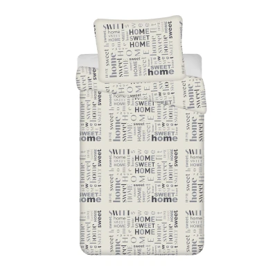 Afbeelding van Dekbedovertrek Home Sweet Eenpersoons 140 x 200 cm Teddy Fleece