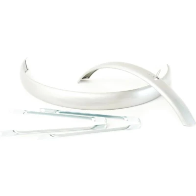 Afbeelding van Hzb Spatbordset 26 Inch 60 Mm Staal Zilver 3 delig