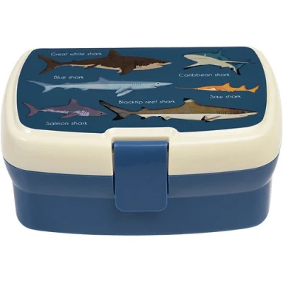 Afbeelding van Rex london broodtrommel met vakjesblad sharks