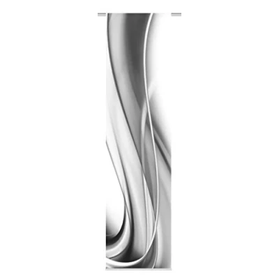 Afbeelding van Home fashion Onda Decoratief schuifgordijn, digitale print, bessenstof, 245 x 60 cm
