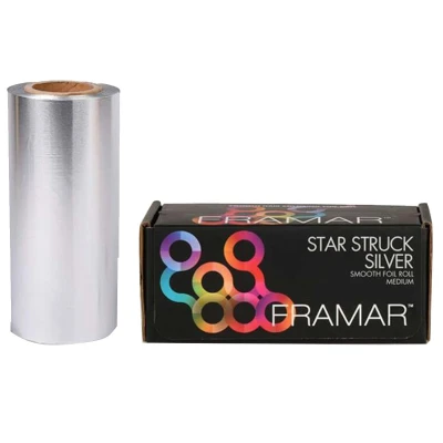 Afbeelding van Framar Smooth Star Struck Silver Foil Roll Small 98 m