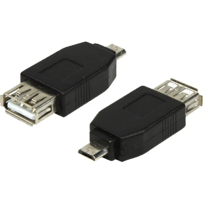 Afbeelding van LogiLink kabeladapters/verloopstukjes Adapter USB 2.0 micro B male to A female