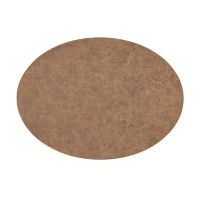 Afbeelding van Placemat TRUMAN ovaal, SET/6, 33x45 cm, enkelzijdig, walnut