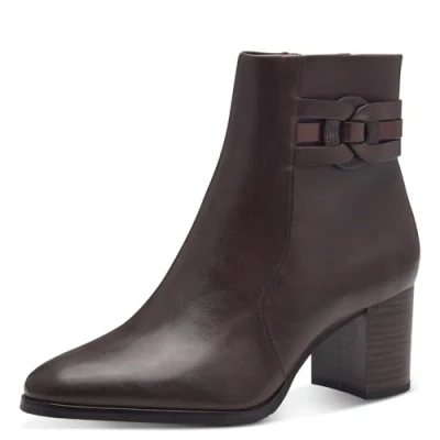 Afbeelding van Marco Tozzi Dames Enkellaars 25326 307 Bruin Maat 41