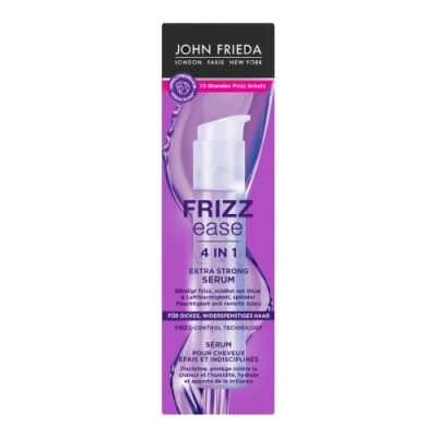 Afbeelding van John Frieda Extra sterk serum 4 in 1 volume 50 ml haartype: dik, weerbarstig uit de serie Frizz Ease temt kroezen en beschermt tegen hitte vocht