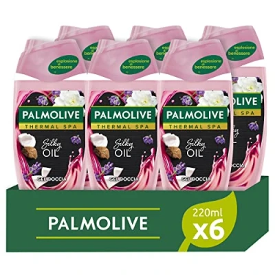 Afbeelding van Palmolive Thermal Spa Silky Oil Douchegel met kokosolie en lavendel Docciashiuma geparfumeerd Dermatologisch getest, 220 ml