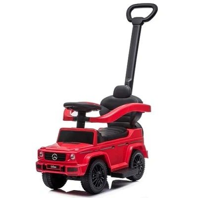 Afbeelding van Kinderauto glijbaan vanaf 1 jaar met duwstang, Mercedes G Bobbycar voor baby&#039;s (rood)