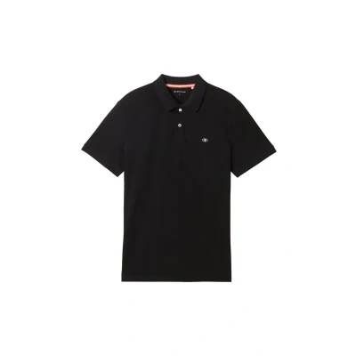 Afbeelding van TOM Tailor Basic POLO Poloshirt, Heren, Maat: Small, Black