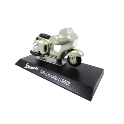 Afbeelding van OPO 10 Miniatuur scooter uit de collectie 1/18, compatibel met Piaggio Vespa 125 Circuito Green 1950 Ves0029