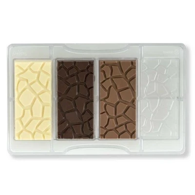 Afbeelding van Chocolademal Schildpad Tablet (4x) 8,5x4,2 cm