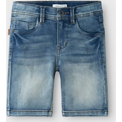 Afbeelding van Name It Theo Denim Short Junior Maat 158