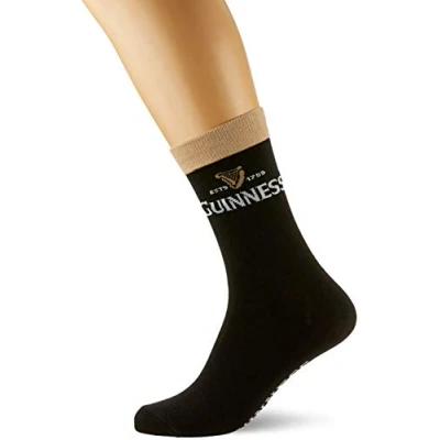 Afbeelding van Guinness Official Merchandise Signature Pint herensokken, zwart, Eén maat 39, 40 EU, zwart.