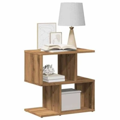 Image de vidaXL Tables de chevet 2 pcs chêne artisanal bois d&#039;ingénierie856537