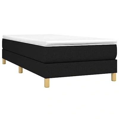 Afbeelding van Boxspringframe stof zwart 100x200 cm