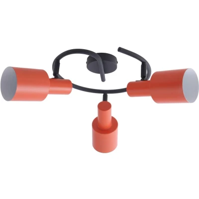 Afbeelding van Lindby buitenspot 3lichts IJzer H: 25 cm E27 oranje, zwart