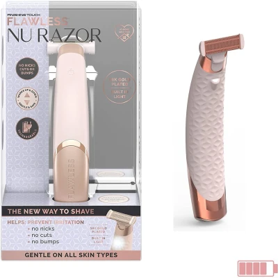 Afbeelding van Flawless Nu Razor pijnloos scheren shaper oplaadbaar via USB scheerapparaat
