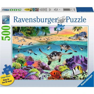 Afbeelding van Legpuzzel Baby Zeeschildpadden, 500st.