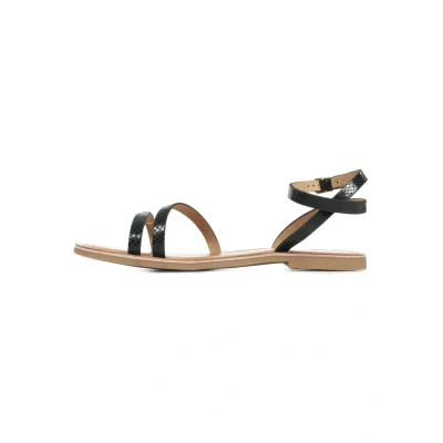 Afbeelding van Les Tropeziennes par M Belarbi Hanak Sandalen Black snake, Dames, Maat: 37, snake Leer