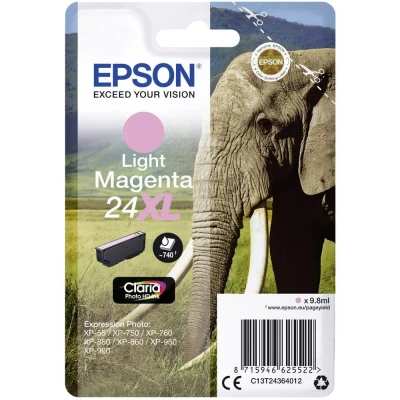 Afbeelding van Epson 24XL (C13T24364012) Inktcartridge Licht magenta Hoge capaciteit
