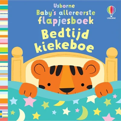 Afbeelding van Uitgeverij usborne baby&#039;s allereerste flapjesboek bedtijd kiekeboe