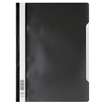 Image de Durable 252301 Pochette à aiguilles Clear View, pour documents A4 perforés, noire, paquet de 25 pièces
