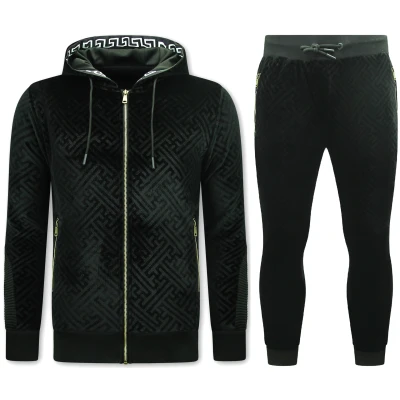 Afbeelding van Joggingpak voor Heren Teddy Huispak 1117 Zwart