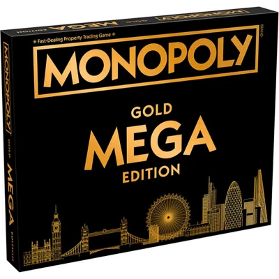 Afbeelding van Winning Moves Monopoly Bordspel Mega Gold Engels