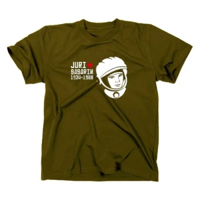 Afbeelding van Styletex23 Yuri Gagarin T shirt, Groen