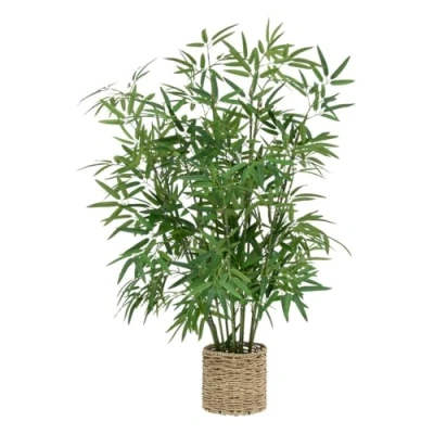 Afbeelding van Atmosphera Kunstplant Bamboeplant met pot Ø45xH100cm Groen