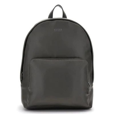 Afbeelding van GUESS Vrije tijd Rugzak met laptopvak Milano Compact Backpack Dark Grey Donkergrijs