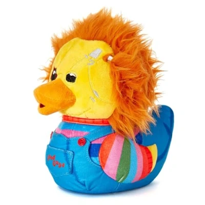 Afbeelding van TUBBZ Chucky Pluche eend rubberen om te verzamelen, officieel product, horror tv knuffel en films