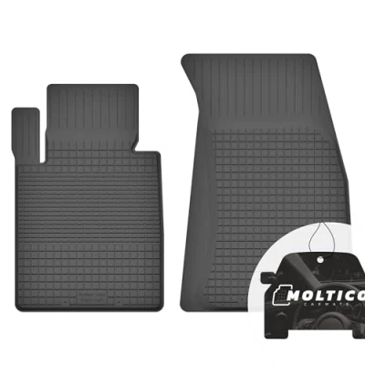 Afbeelding van 2 stuks rubberen vloermatten met rand perfecte pasvorm geschikt voor Mercedes GLC X253 vanaf 2016