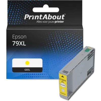 Afbeelding van Huismerk Epson 79XL (T79044010) Inktcartridge Geel Hoge capaciteit