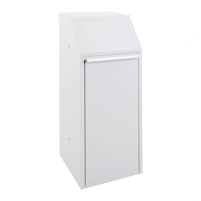 Afbeelding van Afvalbak met pushdeksel 70 ltr grijs
