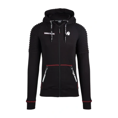 Afbeelding van Gorilla Wear Sweater met rits, Heren, Maat: XL, Black