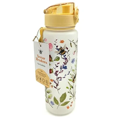 Afbeelding van The Nectar Meadows Bij Pop Top 600ml Breukbestendige Drinkfles